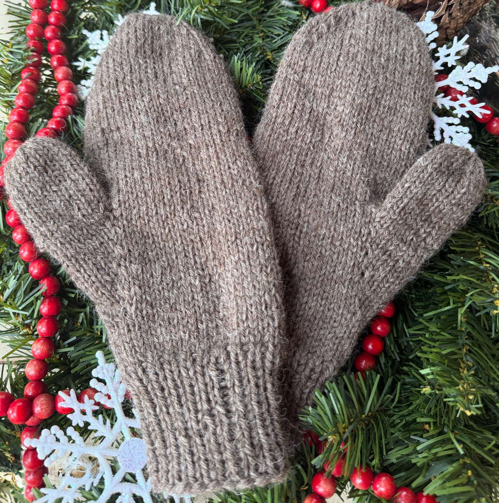 Hand-knitted Mittens