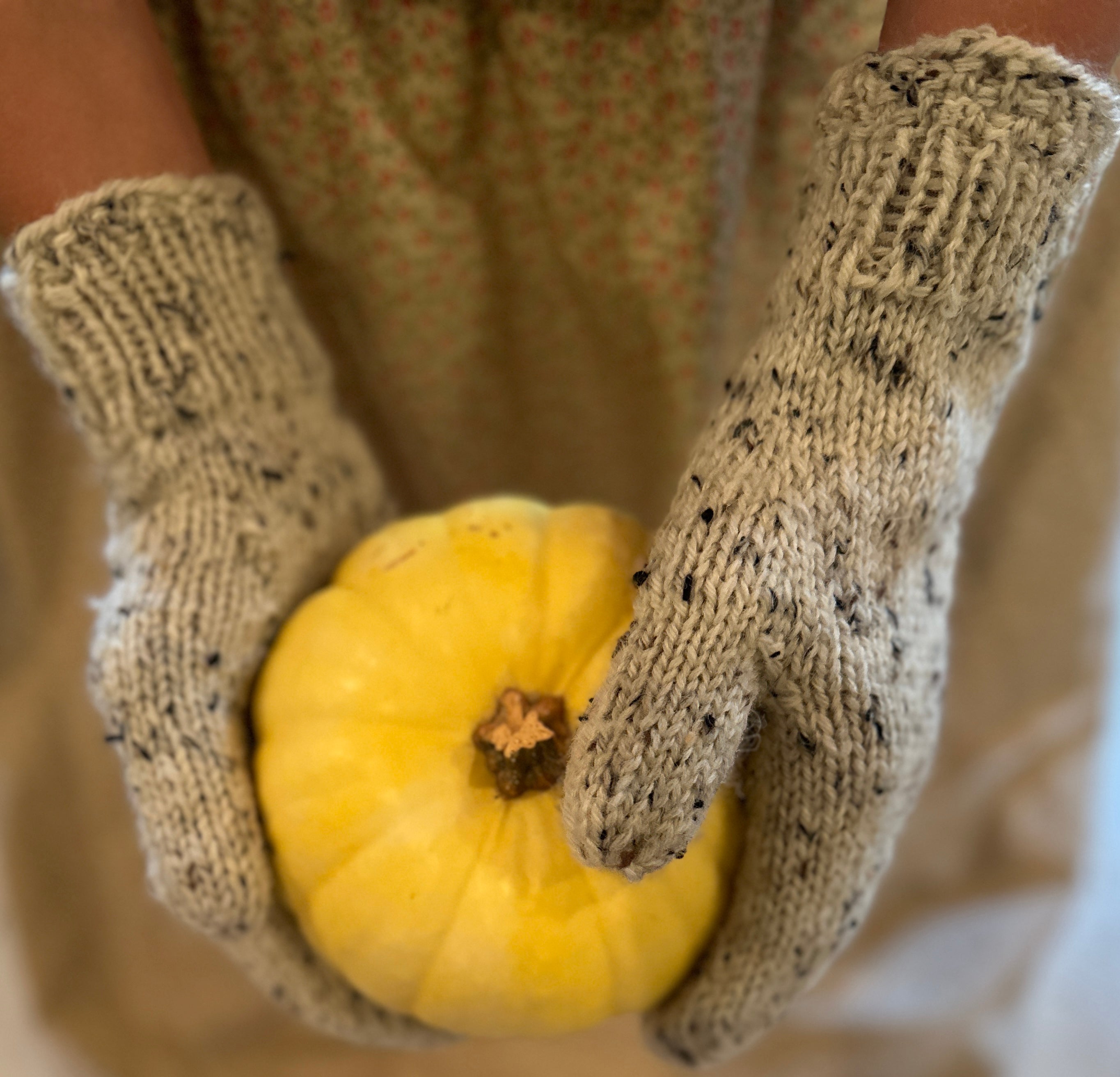 Hand-knitted Mittens